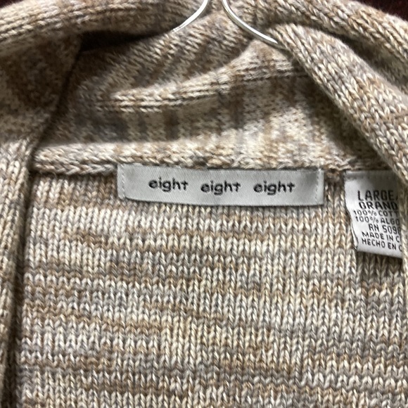 eight eight eight size Large cardigan sweater - Picture 2 of 2